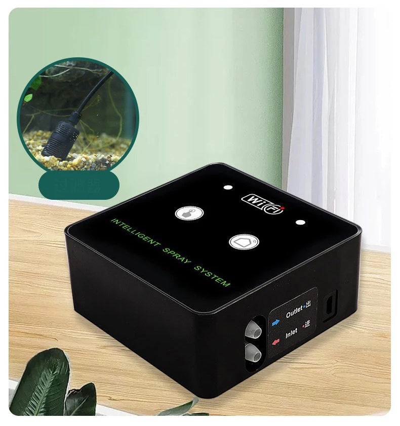Rainforest Misting System - WiFi-Controlled Humidifier for Terrarium, Garden or Reptile Care with Auto Mist & Timer Kit