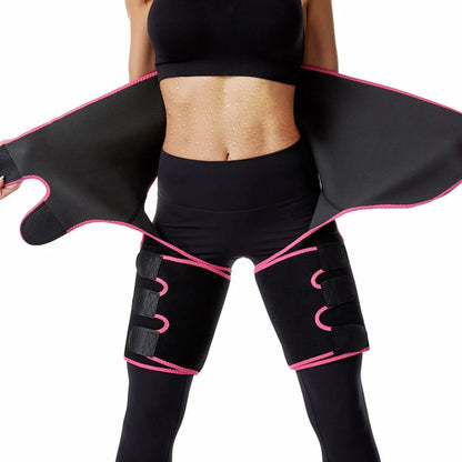 Neoprene Thigh Trimmer and Slimming Belt – Sweat Shapewear for Women to Burn Fat, Sculpt Legs, and Enhance Waistline Definition