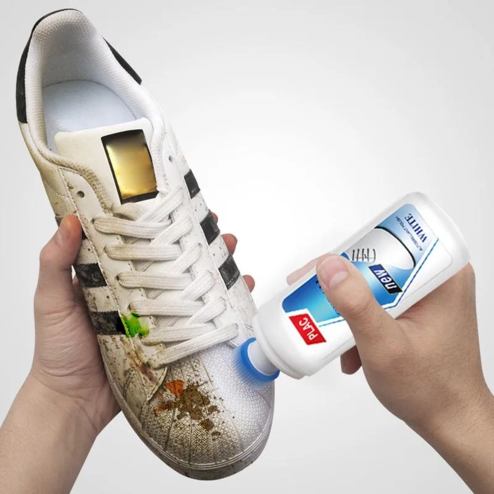 Deep Clean White Leather Shoe Canvas Sneaker Cleaner Polish