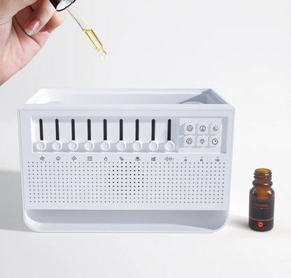 Essential Oil Diffuser & Air Humidifier with Speaker– 3in1 200ML with 8 Natural Sounds & White Noise for Better Sleep & Calm
