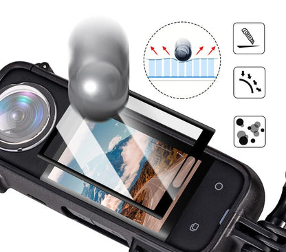 Tempered Glass Screen Protector for Insta360 X3 – Full HD Clear Coverage, Scratch-Resistant Lens Film for Long-Lasting Camera Protection