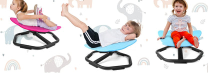 Swivel Chair Toy for Kids – 360° Fun Spinning Outdoor Seat for Balance, Motion Play, and Sensory Development for Boys & Girls