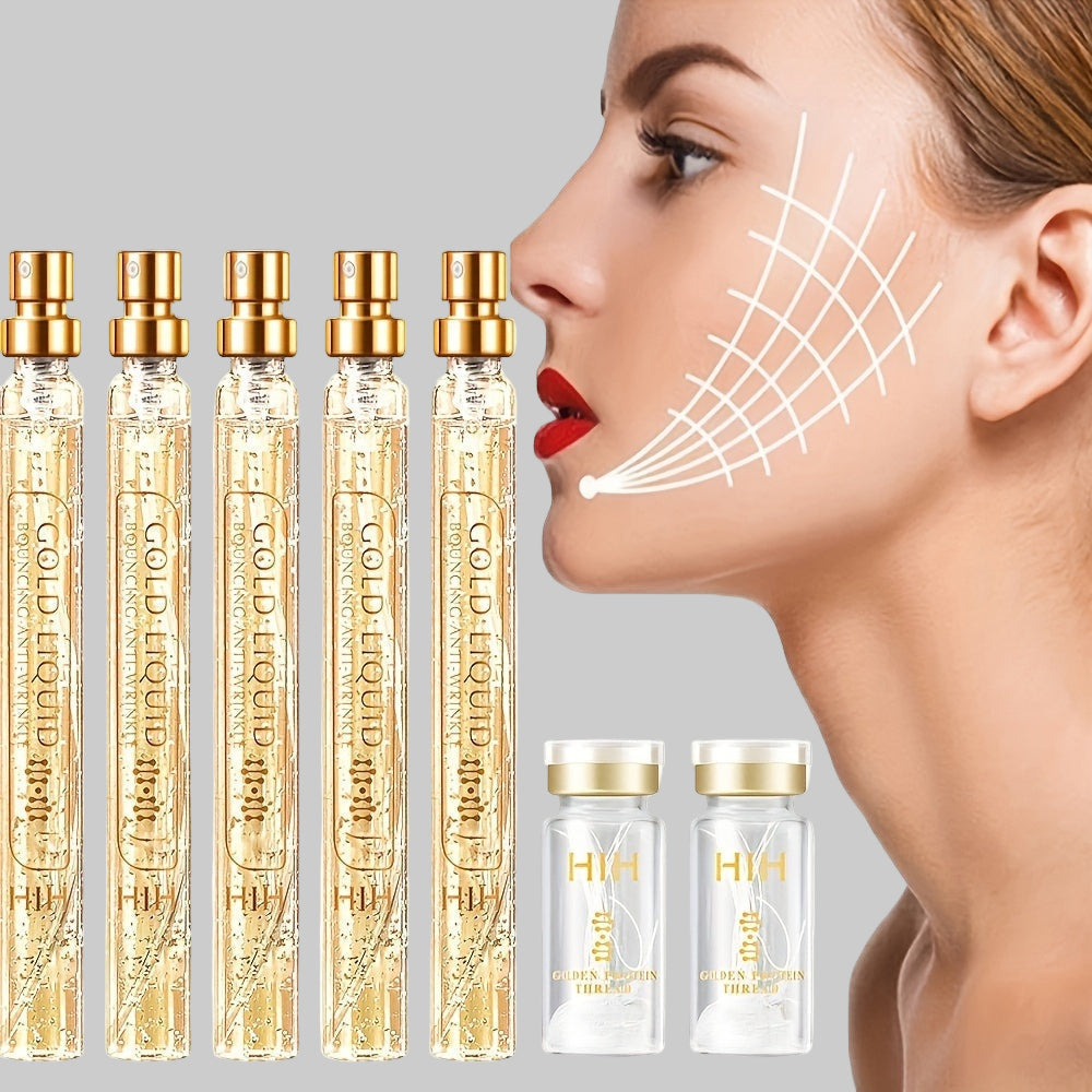 Instant Lift Collagen Threads – Face Firming Protein Thread Set with Collagen and Peptides for Lifting, Tightening, and Restoring Youthful Skin Appearance