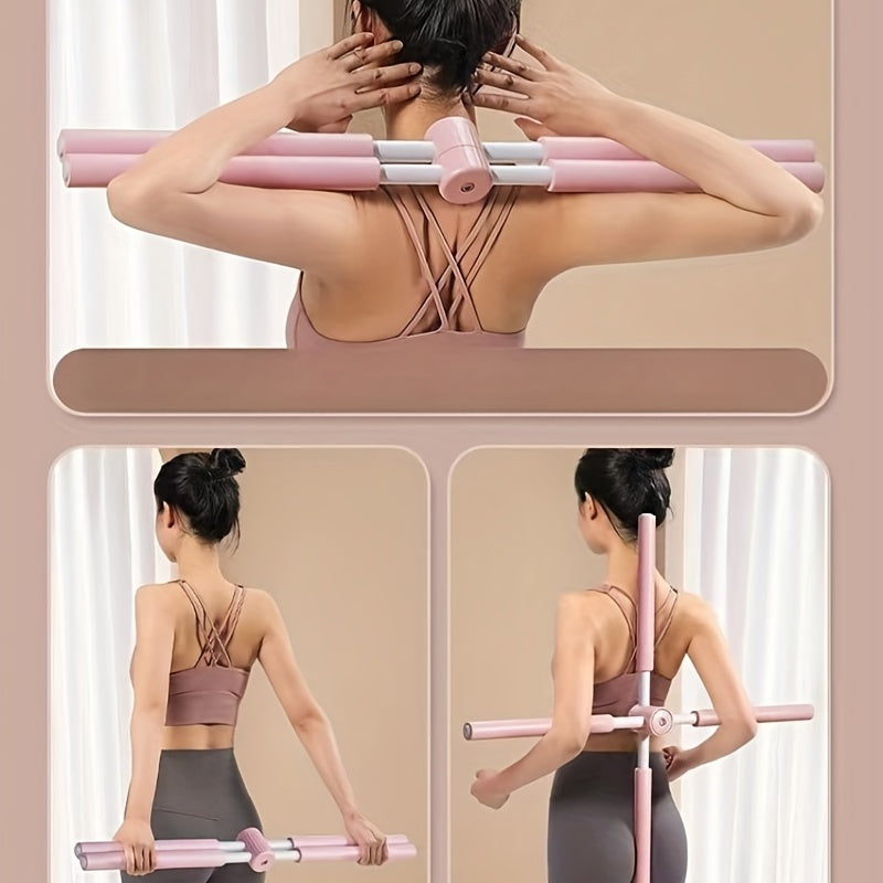Yoga Body Correction Cross Stick – Posture Aligning Training Tool for Pilates, Hunchback Correction, and Everyday Flexibility Improvement