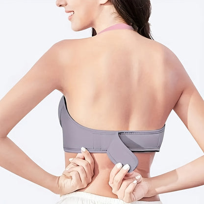 Wireless Electric Breast Massage Bra – USB-Powered Vibration Massager with Heat for Chest Firming, Circulation & Self-Care Confidence