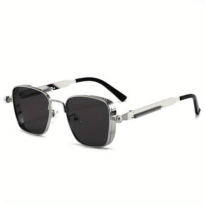 Vintage Steampunk Square Frame Glasses – Unisex Anti-Reflective Eyewear for Driving, Parties & Everyday Fashion