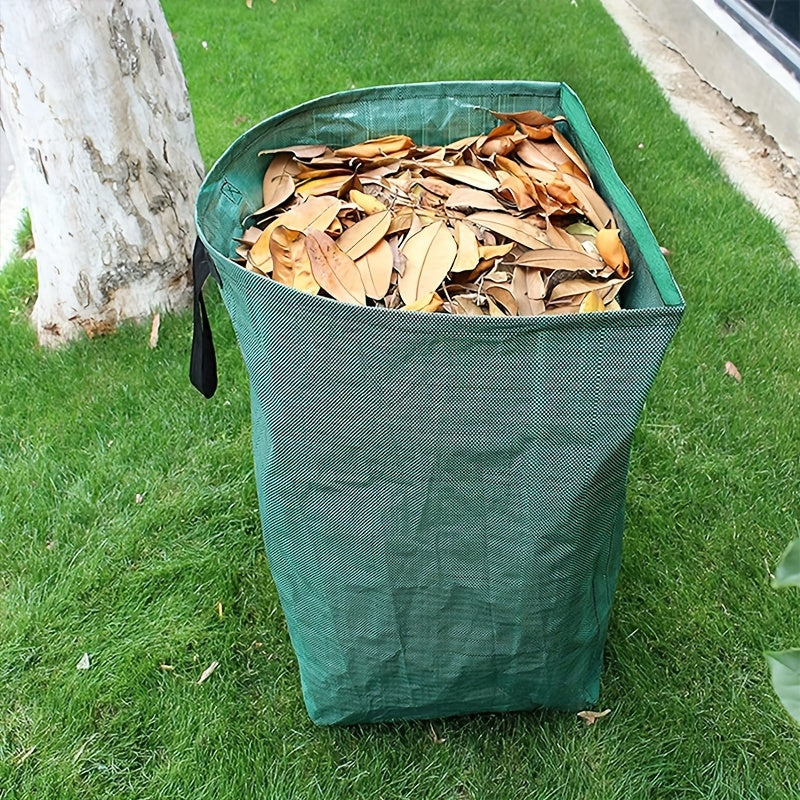 Heavy-Duty Garden Leaf Collection Bag – Reusable PP Yard Waste Disposal Tote for Outdoor Cleanup, Tree Leaves & Lawn Debris