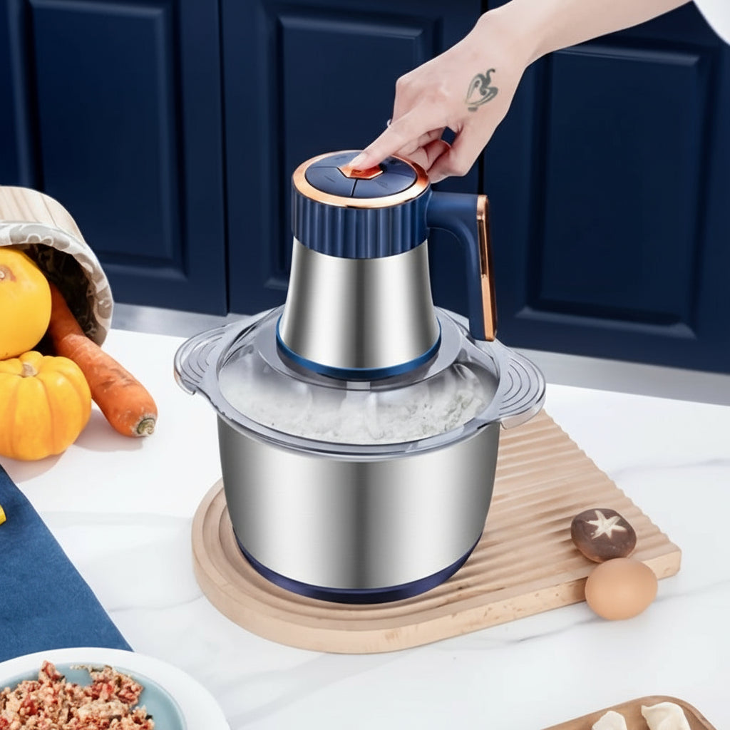 Multifunctional Meat Grinder & Noodle Maker – 3L Electric Food Processor for Minced Meat, Vegetables & Dough
