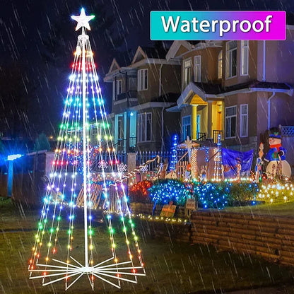 Multicolor LED Animated Lightshow Christmas Tree For Outdoor