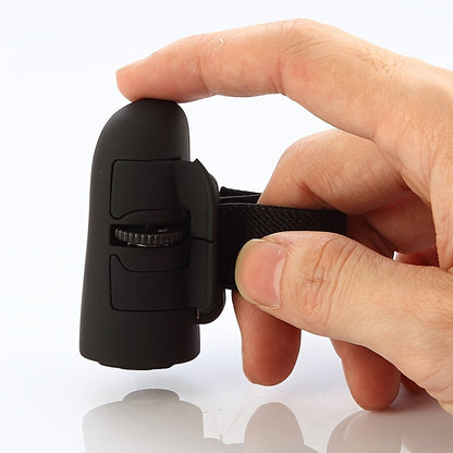Wireless Finger Mouse – Compact 2.4G Right-Handed Mini Mouse with Animal Print, Lightweight Design for Computer, Tablet, and Phone, Battery Not Included