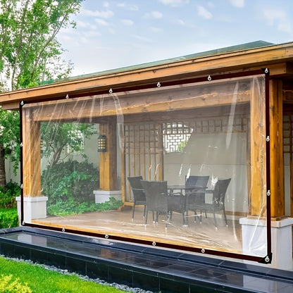 Clear Waterproof Tarp – Heavy-Duty Outdoor Protection from Rain While Maintaining a Clear View
