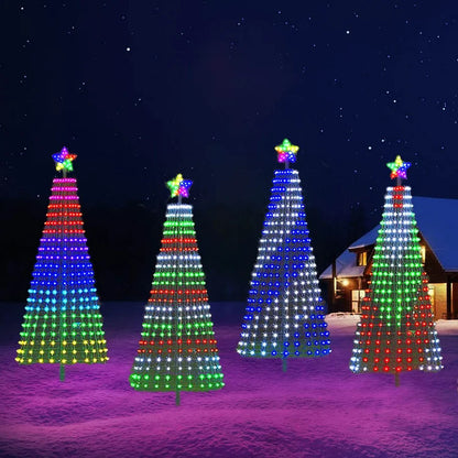 Multicolor LED Animated Lightshow Christmas Tree For Outdoor