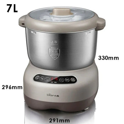 Professional Electric Dough Maker – 7L Stainless Steel Mixer with Ferment Function, Large Capacity, and Smart Touch Panel