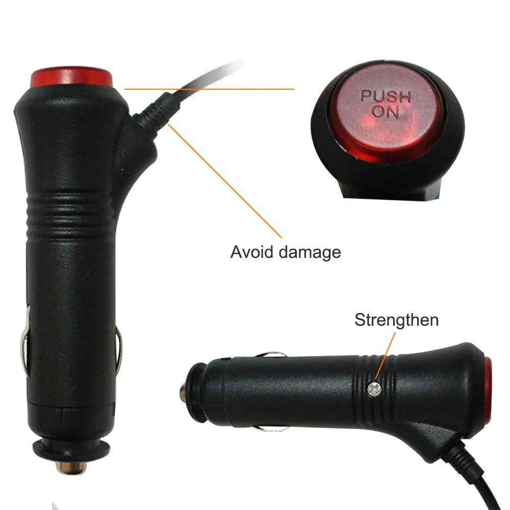 LED Police Lights Strobe Lights for Cars – 12V Emergency Signal Lights for Dashboard, Interior Roof, and Windshield with Suction Cups for Safe Caution and Hazard Warnings