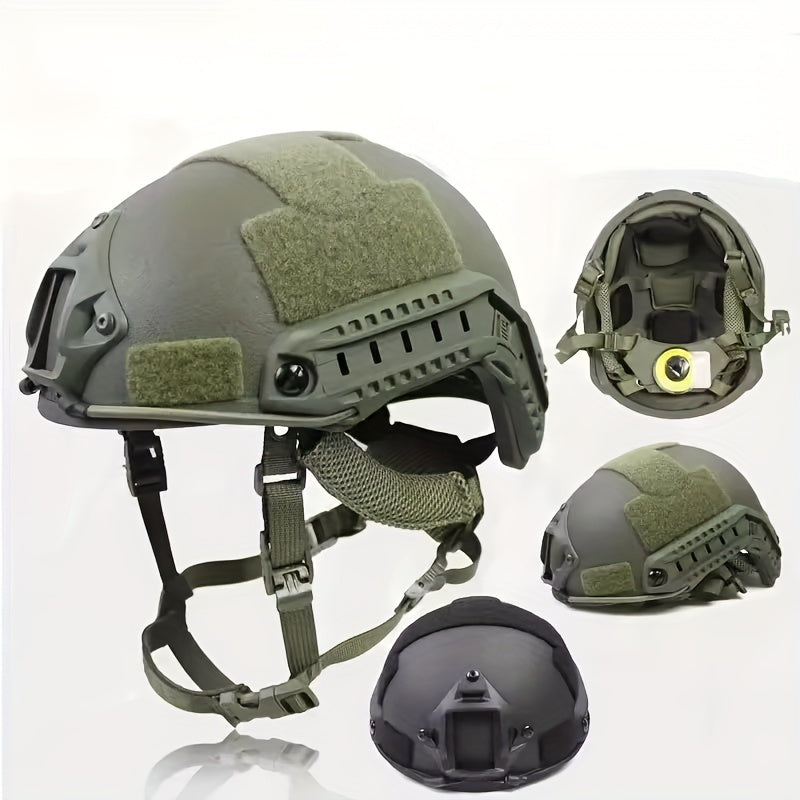 MH Tactical Helmet – Fiberglass Adjustable Suspension Protective Gear for Outdoor Sports & CS Game Activities