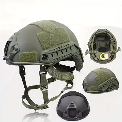 MH Tactical Helmet – Fiberglass Adjustable Suspension Protective Gear for Outdoor Sports & CS Game Activities