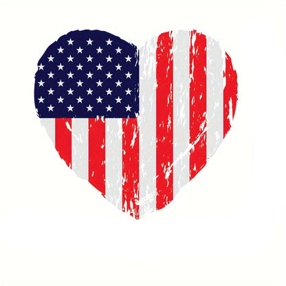4th of July Hot Transfer Stickers – 3-Pack DIY Heat Press Patriotic Iron-On Patches for Shirts, Jeans, Backpacks & Festival Crafts