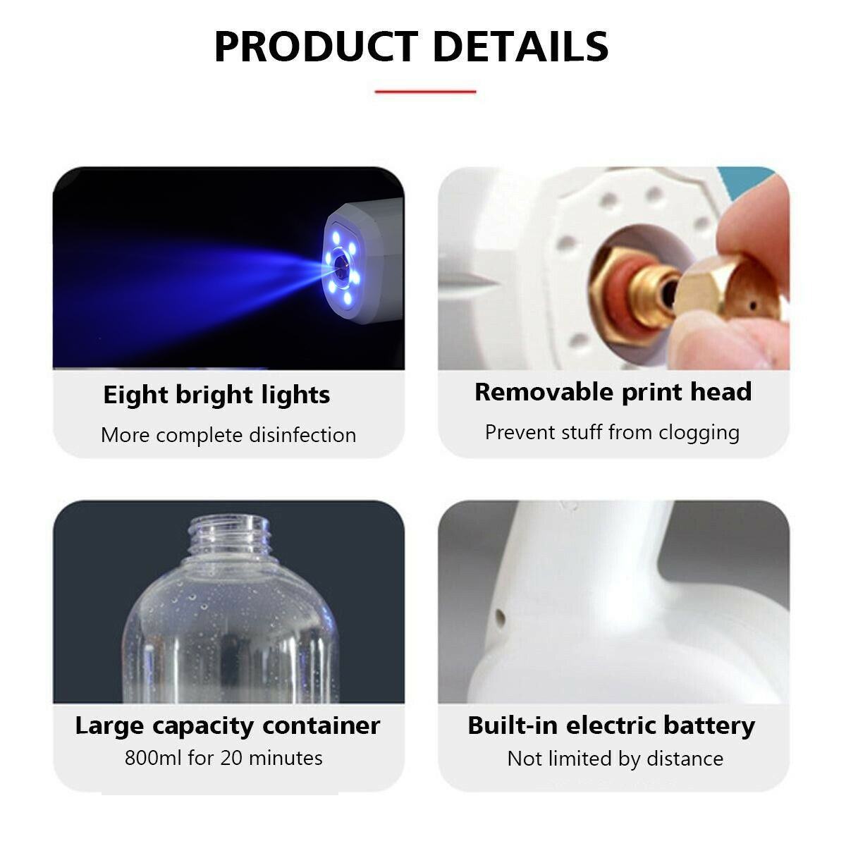 Rechargeable Atomization Disinfection Spray Gun