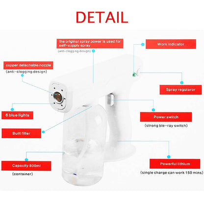 Rechargeable Atomization Disinfection Spray Gun