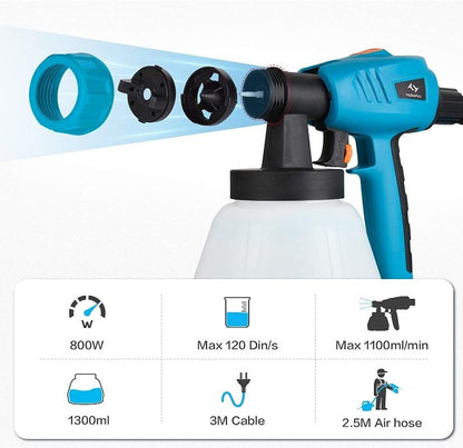 HVLP Paint Sprayer Electric Spray Gun - 800W Sprayer Gun