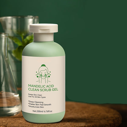 Mandelic Acid Scrub Gel – Gentle Exfoliating Face Cleanser for Smooth Skin, Oil Control, and Clear Complexion Without Harsh Irritation