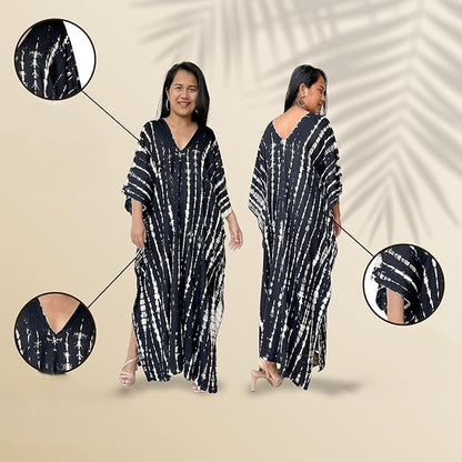 Boho Beach Holiday Maxi Dress for Women – V-Neck Summer Cardigan Style with Pockets, Loose Fit, and Elegant Printed Design for Casual Parties