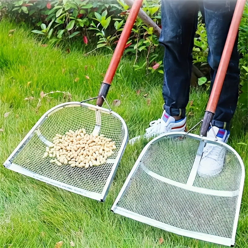 Garden Sieve & Sifting Scoop Set – Heavy-Duty Steel Riddle and Scoop for Soil, Sand and Compost