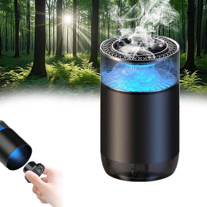 Smart Cloud Mist Car Air Freshener – Rechargeable Aroma Freshener with RGB Sound-Pickup Lights