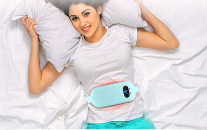 EMS Pulse Abdominal Massager Belt – Heated Waist Support with Vibration for Fat Burn, Muscle Toning, Fitness & Outdoor Workouts