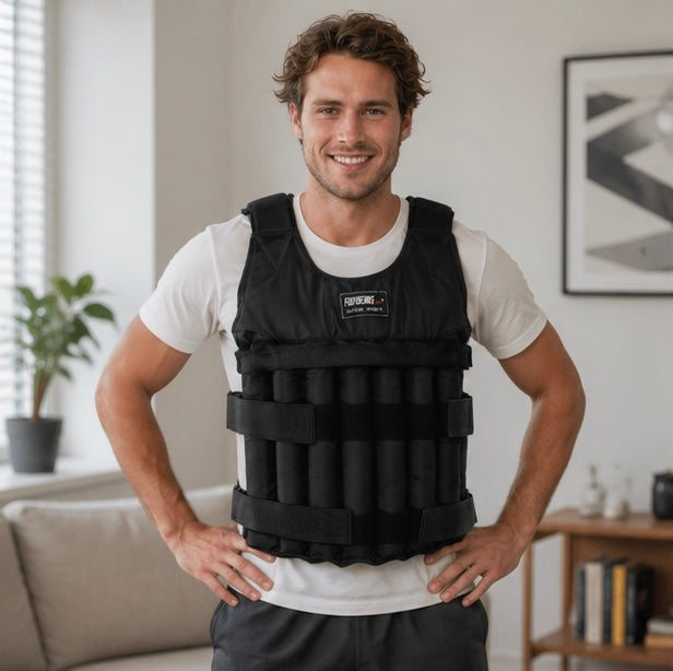 Adjustable Weighted Vest - Fitness Training Vest for Strength Workout, Portable Weight Vest for Men Women Gym Exercise