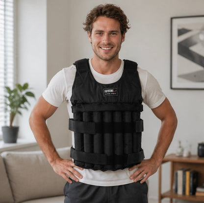 Adjustable Weighted Vest - Fitness Training Vest for Strength Workout, Portable Weight Vest for Men Women Gym Exercise