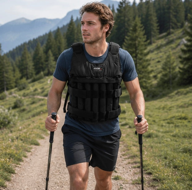 Adjustable Weighted Vest - Fitness Training Vest for Strength Workout, Portable Weight Vest for Men Women Gym Exercise