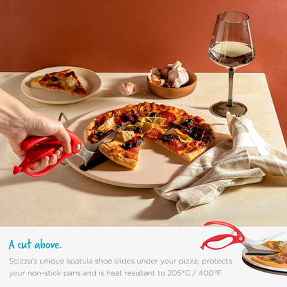Non-Stick Pizza Scissors with Protective Server