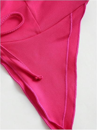 Women’s Two-Piece Set – Low-Neck Camisole & Drawstring Slim Shorts, Ideal for Beach Holidays & Summer Parties