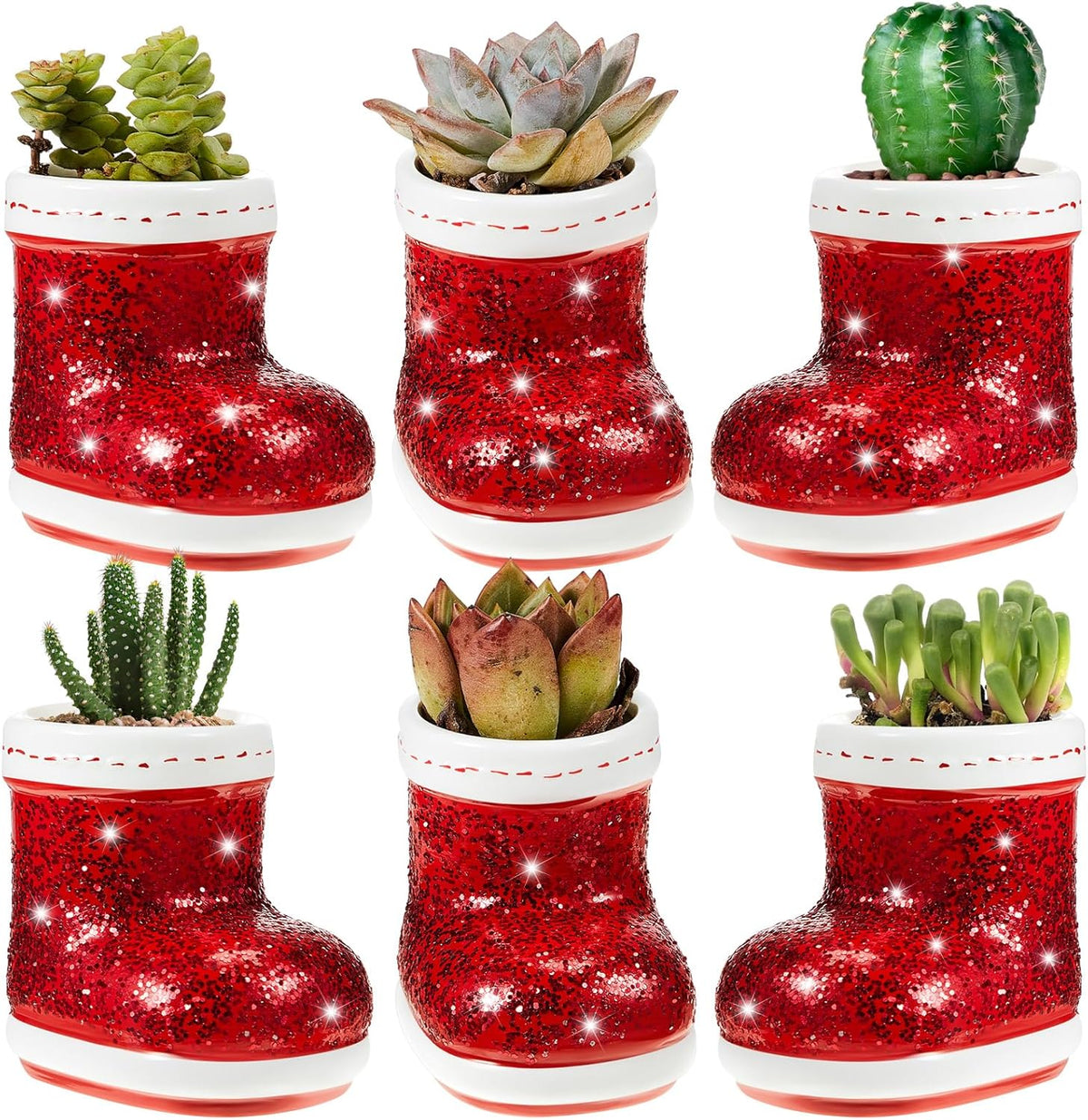 Christmas Silicone Epoxy Mold Set – DIY Candle Cup, Flower Pot & Gypsum Holder Moulds for Home Aromatherapy & Holiday Craft Making
