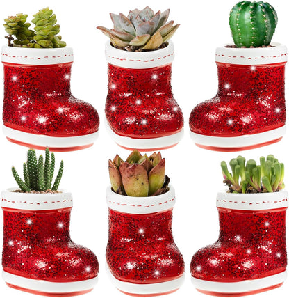 Christmas Silicone Epoxy Mold Set – DIY Candle Cup, Flower Pot & Gypsum Holder Moulds for Home Aromatherapy & Holiday Craft Making