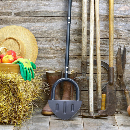 Half Moon Lawn Edger Shovel – Manual Grass Trimming and Landscaping Tool with Serrated Blade for Perfect Garden Borders and Weed Removal