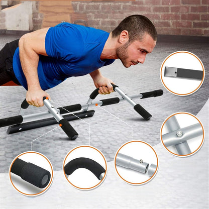Doorway Pull-Up Bar for Home Gym – Indoor Body Trainer for Full-Body Fitness, Easy Hangable Bar with Foam Grips & Sturdy Design