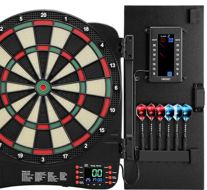 Electronic Dartboard Game with LED Lights – Multiplayer Interactive Indoor Dart Set for Family Fun, Parties, and Skill Training