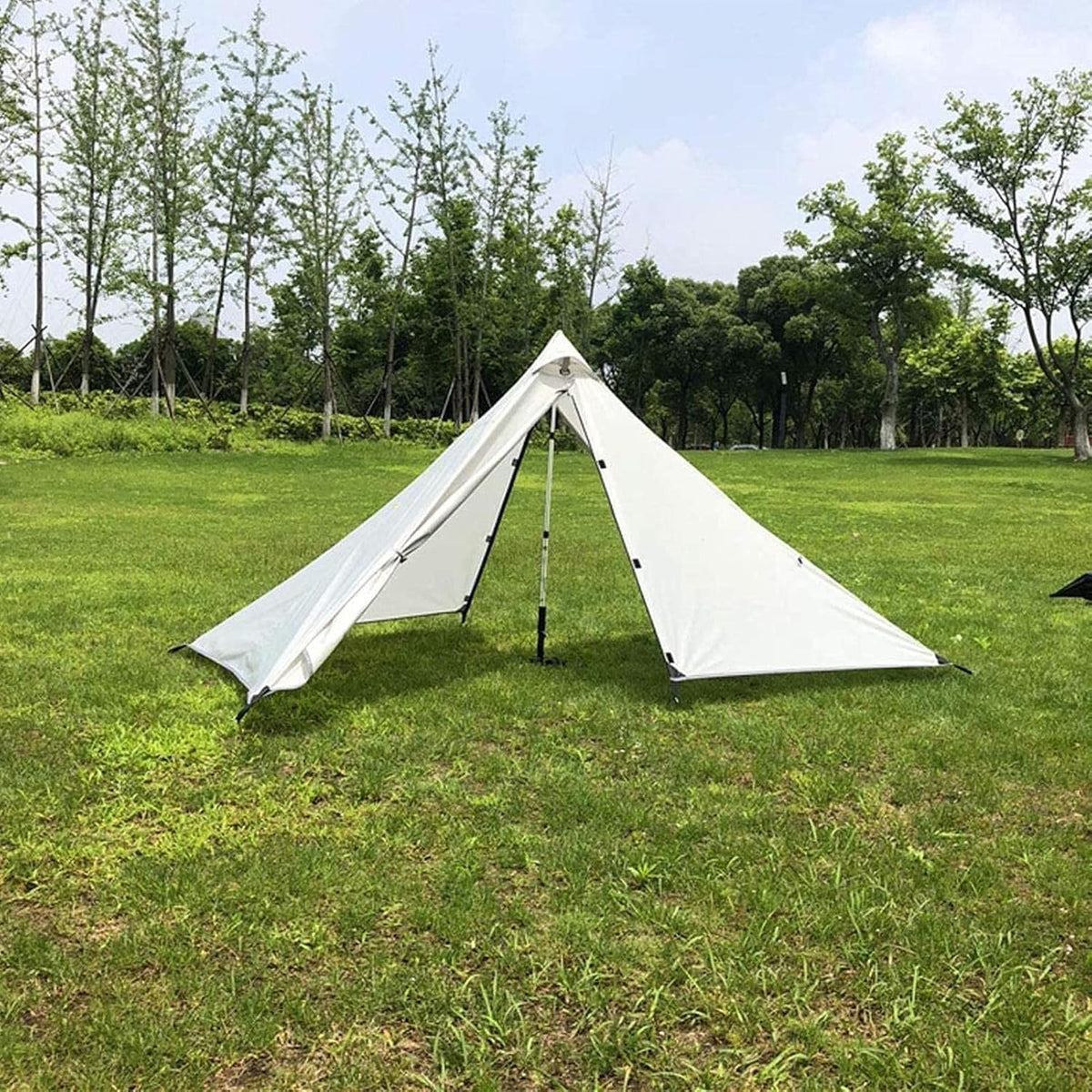 Ultralight Pyramid Camping Tent – Single-Person Waterproof 4-Season Shelter, Compact Rodless Design for Hiking, Backpacking, and Outdoor Adventure Travel
