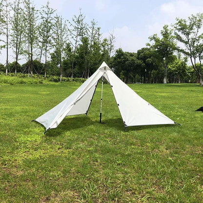 Ultralight Pyramid Camping Tent – Single-Person Waterproof 4-Season Shelter, Compact Rodless Design for Hiking, Backpacking, and Outdoor Adventure Travel
