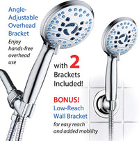 Adjustable Pressure Handheld Shower Head With A Hose