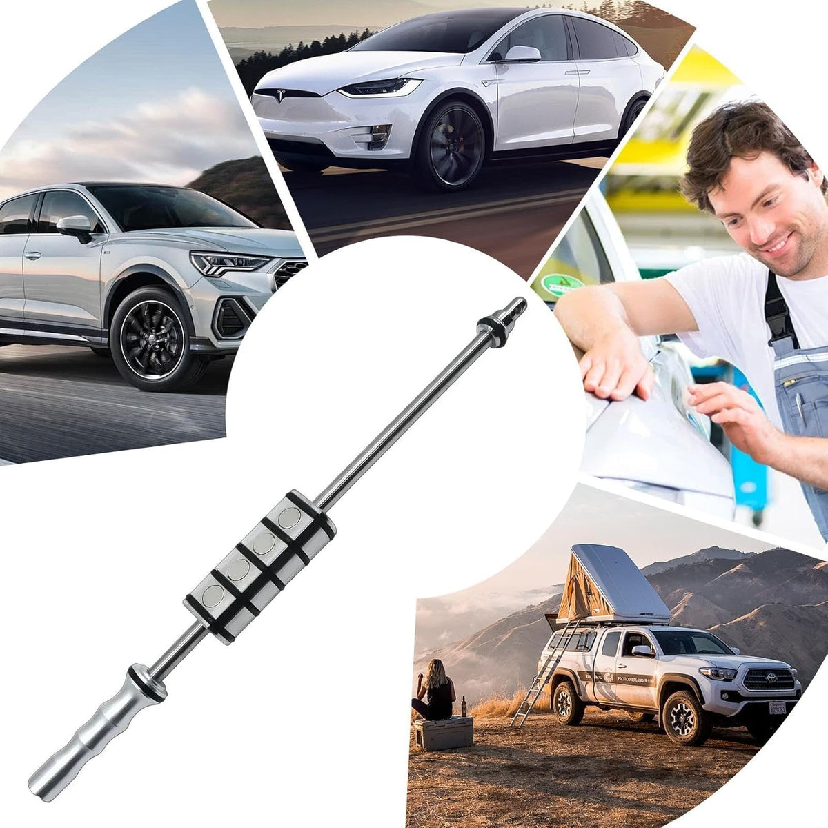 Magnetic Car Dent Puller Tool – Ergonomic Handle Hammer Design for Easy Vehicle Dent Removal & Body Repair