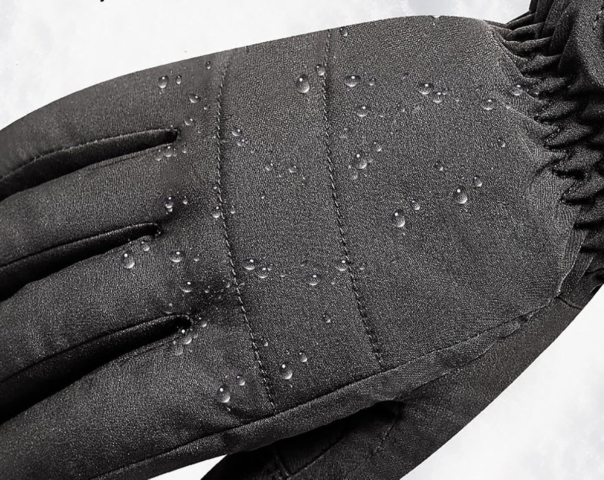 Heated Waterproof Winter Gloves – Three Temperature Levels Intelligent USB-Powered Thermal Gloves for Men & Women’s Motorcycle, Bicycle, Camping & Fishing Use
