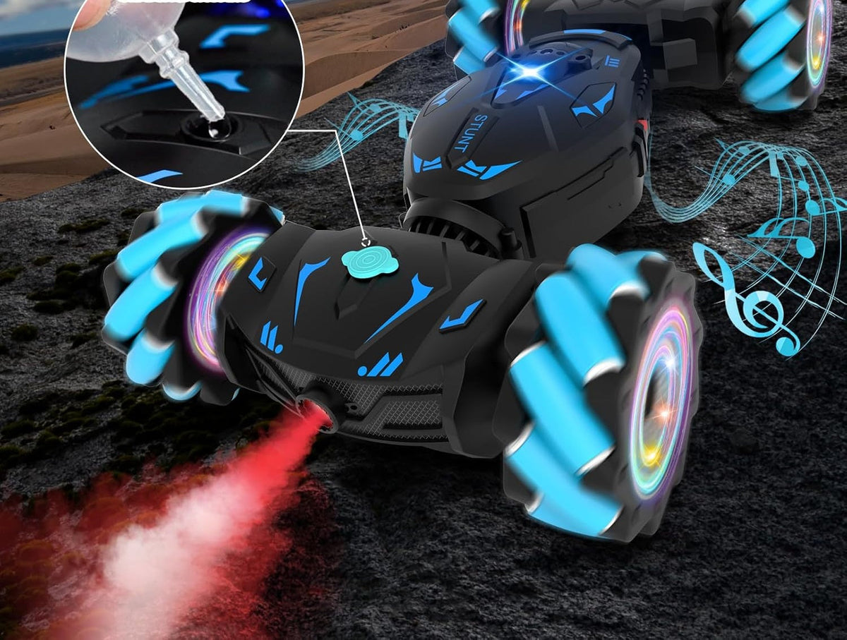 Remote Control Stunt Car – Music-Powered 4-Wheel Off-Road Drift Toy for Kids with Twist Climbing Design Perfect Holiday Gift