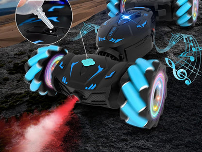 Remote Control Stunt Car – Music-Powered 4-Wheel Off-Road Drift Toy for Kids with Twist Climbing Design Perfect Holiday Gift