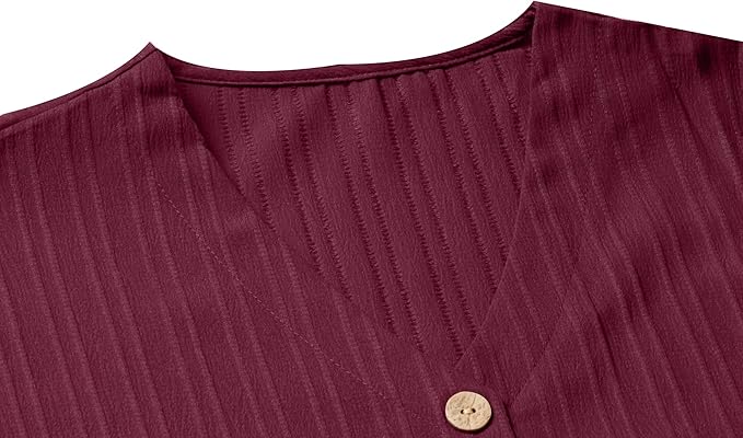Fashion V-Neck Mini Summer Dress – Short Sleeves, Solid Color, Button Detail for Casual Elegance and Fresh Style