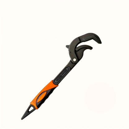 Dual-Handled  Universal Wrench – Quick Grip Pipe Spanner with Auto-Locking Jaws, High Carbon Steel