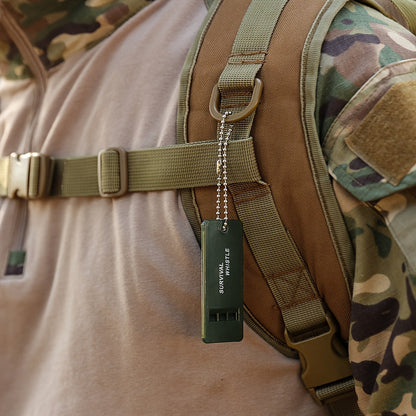 Tri-Frequency Emergency Survival Whistle – High-Pitch Outdoor Signal Tool for Camping, Hiking, Rescue Kits & Holiday Gifting
