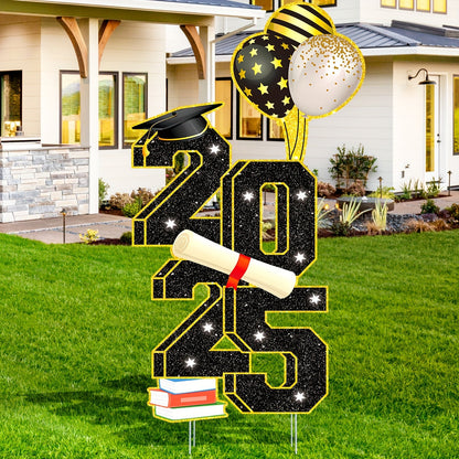 Graduation Yard Sign – Large 3.5ft Outdoor Celebration Decoration with Stakes, Class of 2025 Congrats Grad Lawn Signs